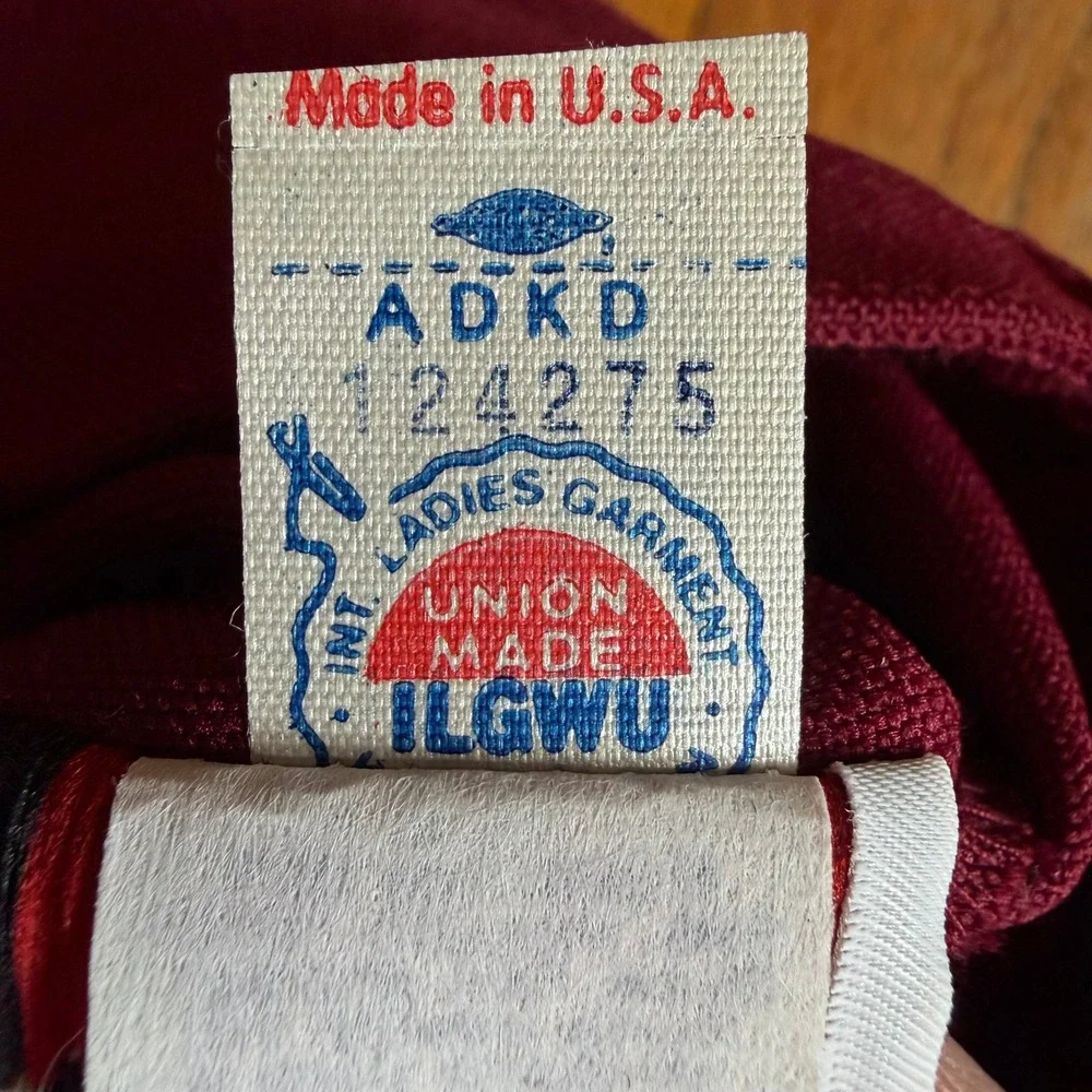 Authentic Vintage ILGWU Union Made Retro Straight Leg Pants 12